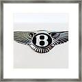 Bentley Emblem -0081c Framed Print