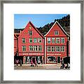 Bergen Bryggen Norway Framed Print