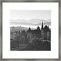 Bern In The Fog Framed Print