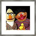 Bert And Ernie Framed Print