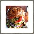 The World's Best Burger And Beer Framed Print