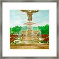 Bethesda Fountain Central Park Framed Print