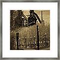 Bethlehem Steel Mill Framed Print