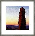 Between Rock And Sky Framed Print