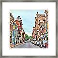 Beverley Historic District - Staunton Virginia - Art Of The Small Town Framed Print