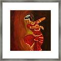 Bharatnatyam Dancer Framed Print