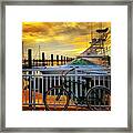 Bicycle Or Boat Framed Print