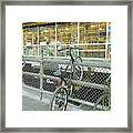 Bicycle Rack Framed Print
