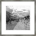 Bicycle Tournament, 1886 Framed Print