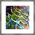 Bicycles On Florida County Road 30-a Framed Print