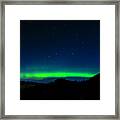 Big Dipper Northern Lights Framed Print