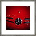 Big Red Smile - Mercedes-benz S L R Mclaren Framed Print