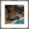 Big Sur Waterfall Framed Print