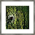 Bird In The Reeds Framed Print
