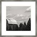Black And White Barn Framed Print