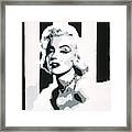 Black And White Marilyn Framed Print