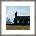 Black Church Of Budir, Iceland Framed Print
