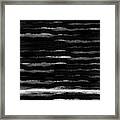 Black Lines- Art By Linda Woods Framed Print