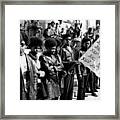 Black Panther Party Members Show Framed Print