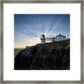 Blackhead Lighthouse Sunset Framed Print