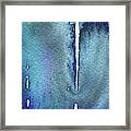 Blue Abstract Cool Waters Ii Framed Print