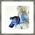 Blue Abstract Exotic Travel Pigeons In Palaces India Rajasthan 5a Framed Print