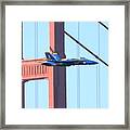 Blue Angels Crossing The Golden Gate Bridge Framed Print