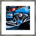 Blue Bike Framed Print