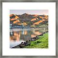 Blue Bridge From The Levee Framed Print