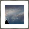 Blue Clouded Sunset - Vertical Framed Print