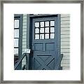 Blue Door At The Seaport Framed Print