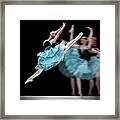 Blue Dress Dance Framed Print