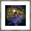 Blue Eyed Bird Framed Print