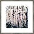 Blue Forest Framed Print