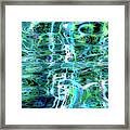 Blue Green Abstract 091015 Framed Print