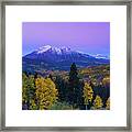 Blue Hour Over East Beckwith Framed Print