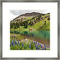 Blue Lakes Summer Splendor Framed Print