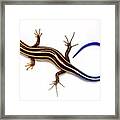 Blue Lizard Framed Print