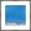Blue Metallic Abstract  Background Framed Print