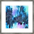 Blue On Blue Framed Print