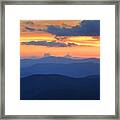 Blue Ridge Mountains Sunrise Framed Print