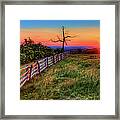 Blue Ridge Sunrise At Doughton Ii Framed Print