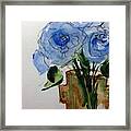 Blue Roses Framed Print