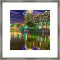 Blue Sentinel On The Reedy Framed Print