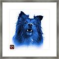 Blue Sheltie Dog Art 0207 - Wb Framed Print
