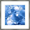 Blue Sphere Flow Framed Print