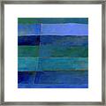 Blue Stripes 3 Framed Print