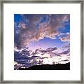 Blue Sunset Framed Print