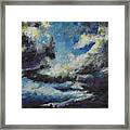 Blue Tempest Framed Print