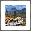 Blue Through The Yoho Valley Framed Print